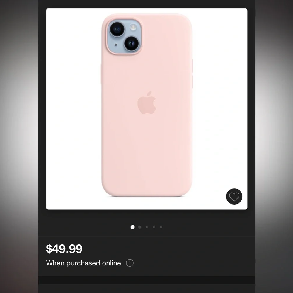 Apple Silicon Chalk Pink Case iPhone 14 Plus